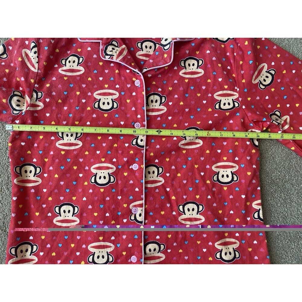 Paul Frank Pajama Set Signature Monkey Red Vintage Y2K Adult Women’s XL - Picture 12 of 16
